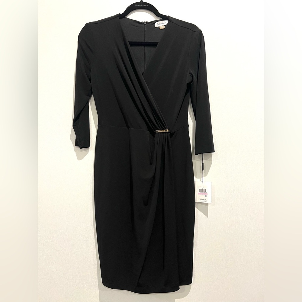 Calvin Klein Black Long Sleeve Dress